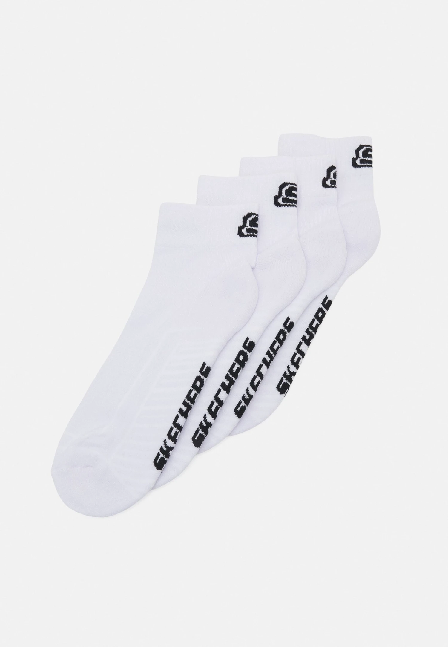 Skechers Online Basic Cushioned Quarter 4 Pack Unisex - Sokken - White 3 Skechers Online Basic Cushioned Quarter 4 Pack Unisex - Sokken - White