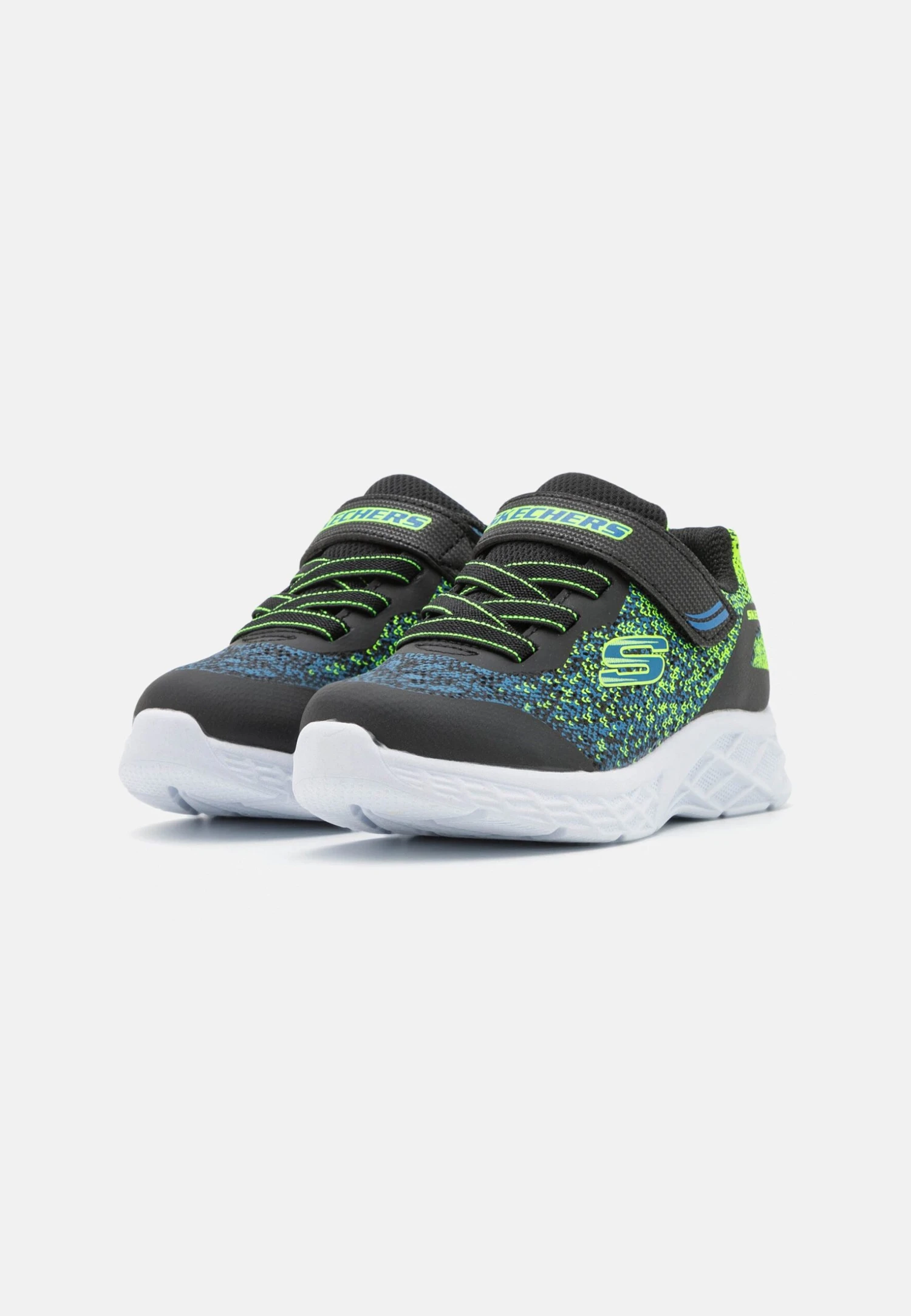Skechers Microspec Ii - Sneakers Laag - Black/Blue/Lime 4 Skechers Microspec Ii - Sneakers Laag - Black/Blue/Lime - Afbeelding 2