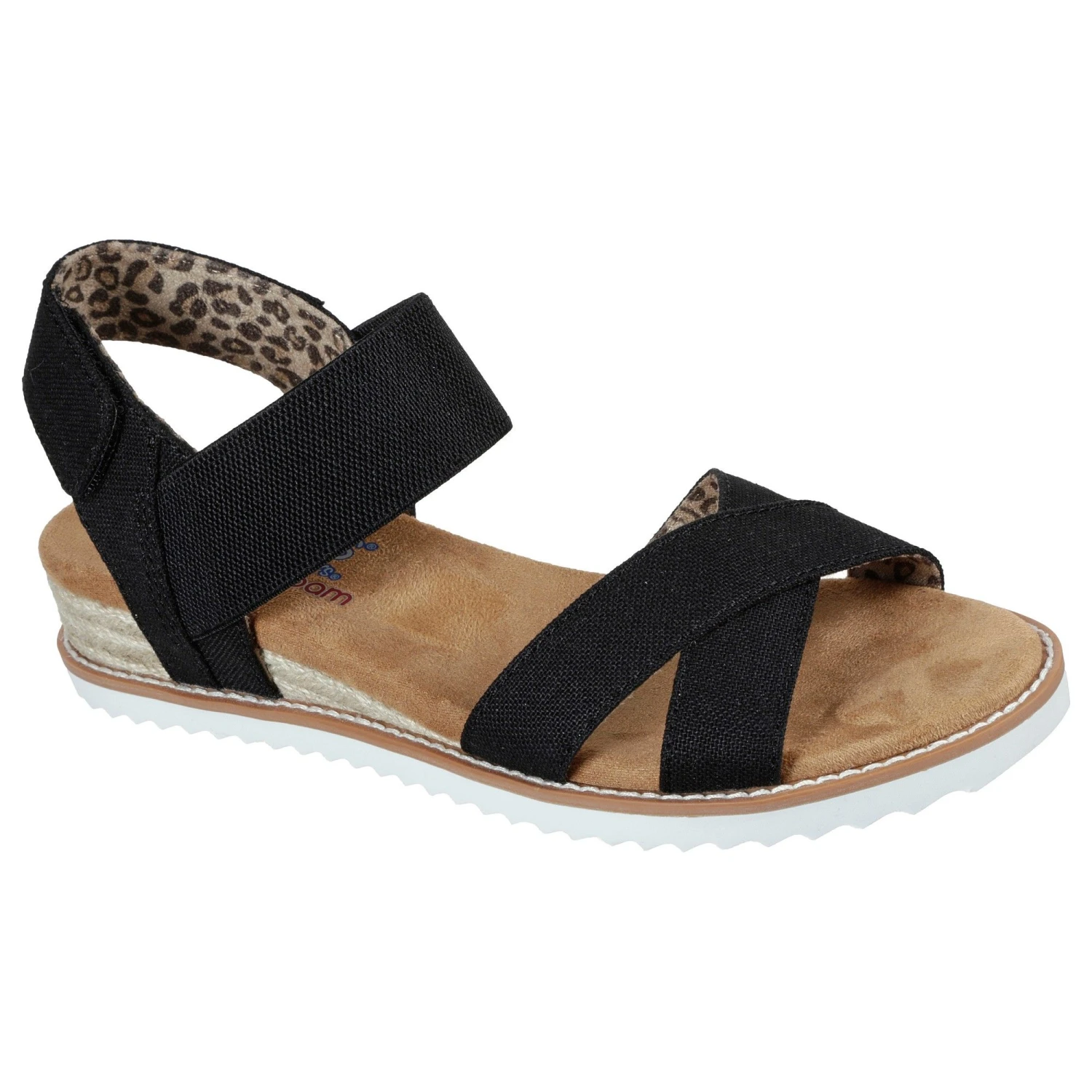 Skechers BOBS Desert Kiss - Secret Picnic Sandalen Dameszwart 4 Skechers BOBS Desert Kiss - Secret Picnic Sandalen Dameszwart - Afbeelding 3