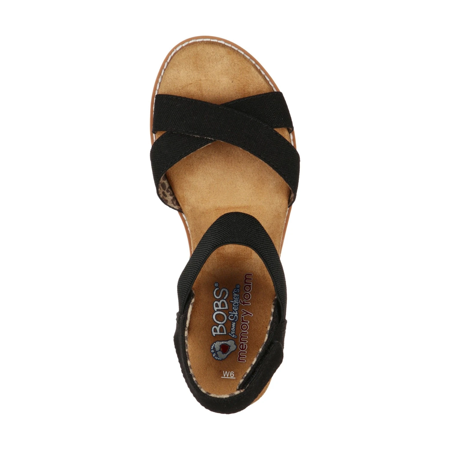 Skechers BOBS Desert Kiss - Secret Picnic Sandalen Dameszwart 5 Skechers BOBS Desert Kiss - Secret Picnic Sandalen Dameszwart - Afbeelding 4