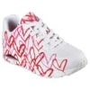 Skechers Uno - Spread The Love 155507 Vrijetijdsschoenen Dames Wit Rood Roze 1 Skechers Uno - Spread The Love 155507 Vrijetijdsschoenen Dames Wit Rood Roze -Skechers 146664 100 01