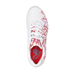Skechers Uno - Spread The Love 155507 Vrijetijdsschoenen Dames Wit Rood Roze -Skechers 146664 100 03
