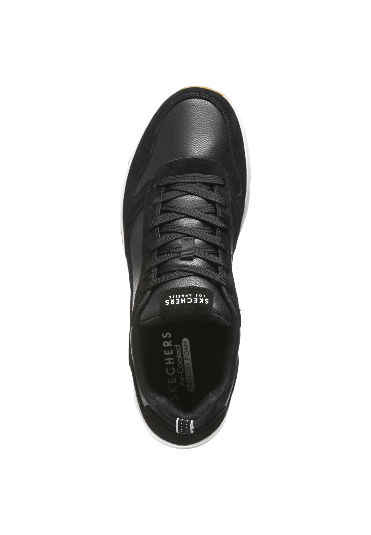 Skechers Sneakers Laag - Black Leather / Pu / White Trim 4 Skechers Sneakers Laag - Black Leather / Pu / White Trim - Afbeelding 2