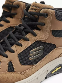 Skechers Bruin/ Zwarte Hoge Sneaker Memory Foam -Skechers 2075627 H5