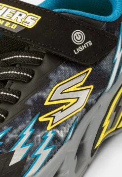 Skechers Light Storm - Sneakers Laag - Black Synthetic/ Textile/ Blue & Yellow Trim -Skechers 271e43e7751d4c5ab3dbf5bf144eee51