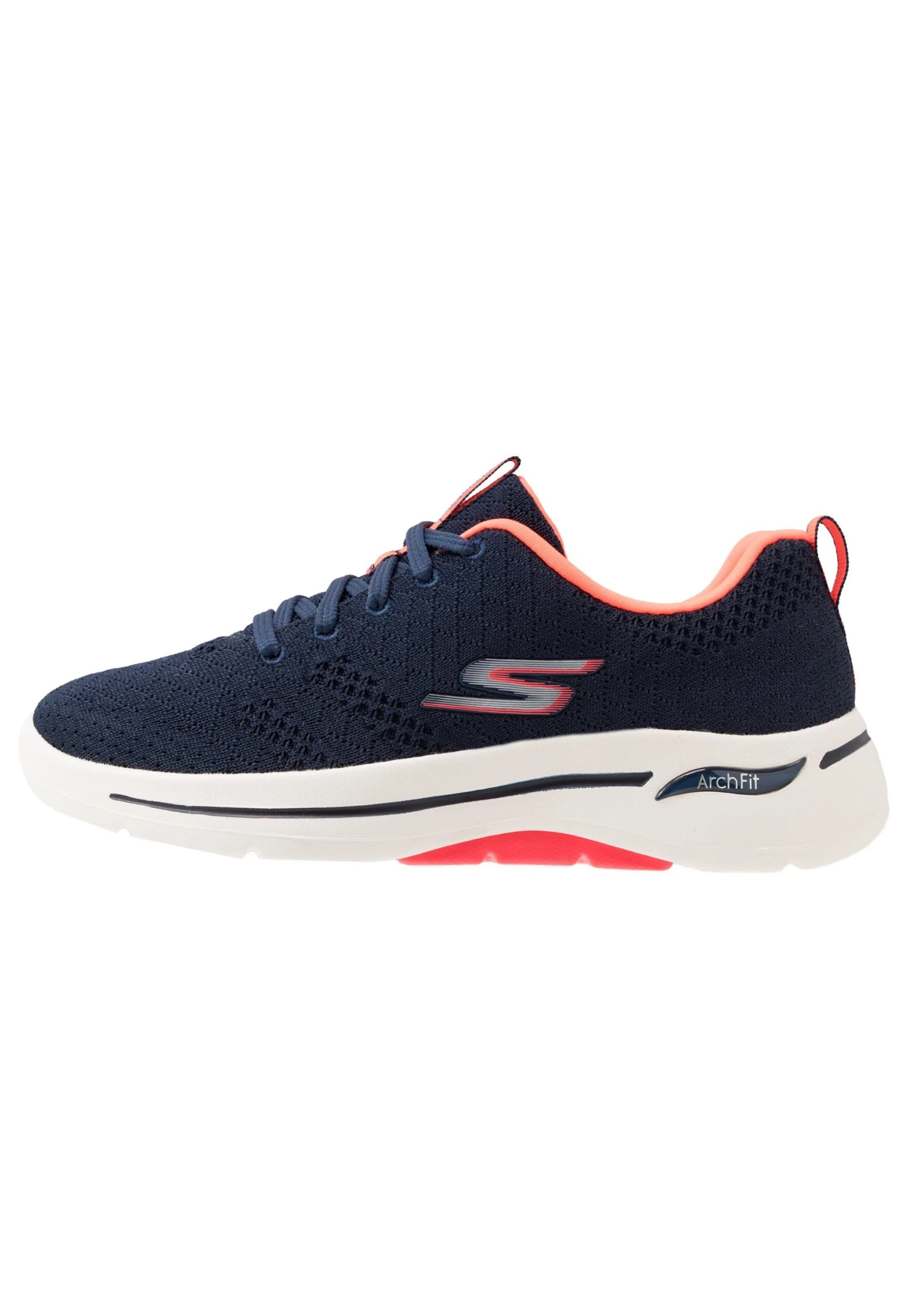 Go Walk Arch Fit Lace Up - Hardloopschoenen Neutraal - Navy/Coral 3 Go Walk Arch Fit Lace Up - Hardloopschoenen Neutraal - Navy/Coral