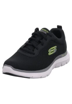 Flex Advantage- Sneakers Laag - Black Mesh/Pu/Lime Trim -Skechers 4ed4f2cd1c99414c8667544d974919e5