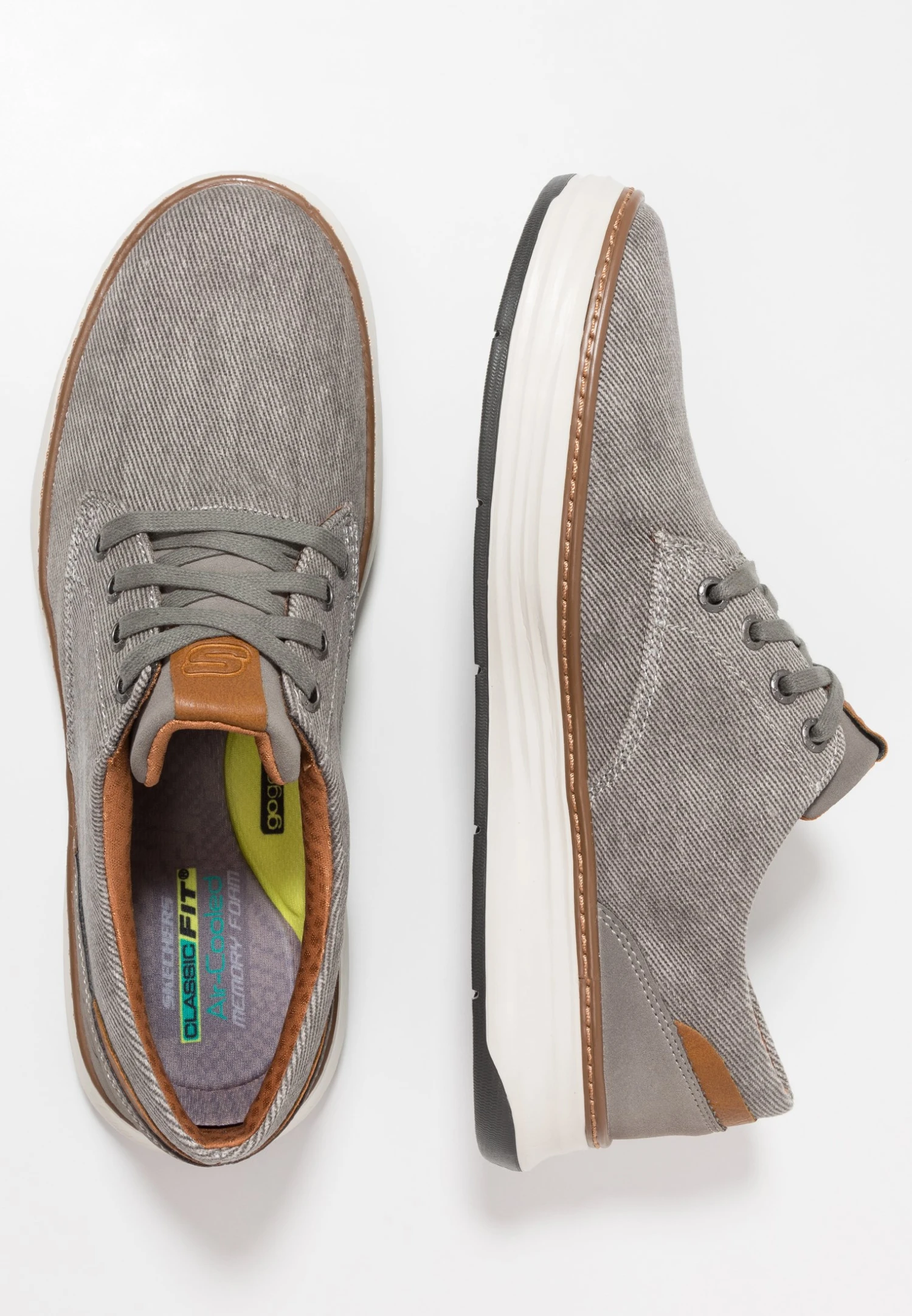 Skechers Moreno - Sneakers Laag - Taupe 4 Skechers Moreno - Sneakers Laag - Taupe - Afbeelding 2