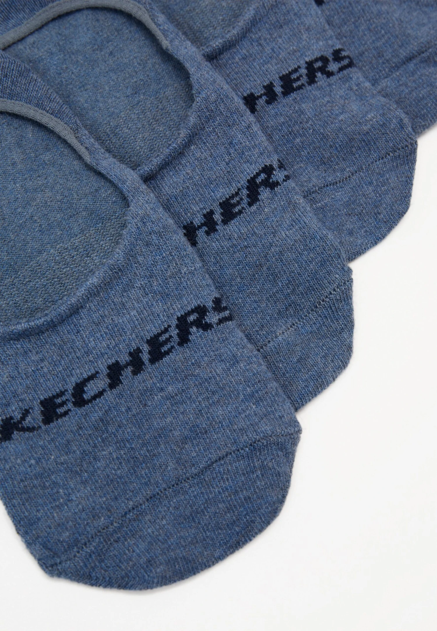 Skechers Basic Footies Ventilation 6Pack - Enkelsokken - Denim Melange 5 Skechers Basic Footies Ventilation 6Pack - Enkelsokken - Denim Melange - Afbeelding 3