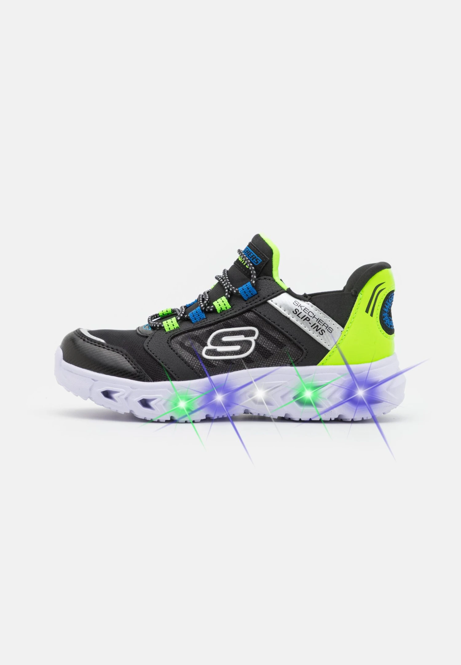 Skechers Hypno Flash 2.0 Unisex - Sneakers Laag - Black/Lime/Blue/Silver 3 Skechers Hypno Flash 2.0 Unisex - Sneakers Laag - Black/Lime/Blue/Silver