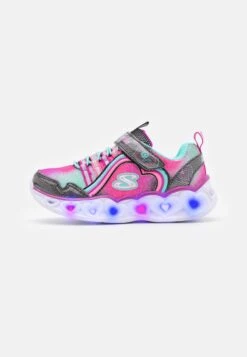 Skechers Heart Lights - Sneakers Laag - Black/Multicolor Sparkle