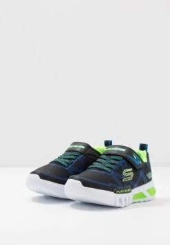 Skechers Flex Glow - Sneakers Laag - Black/Blue/Lime -Skechers 63367cc9bcec4d46920529d9d0ffc3da