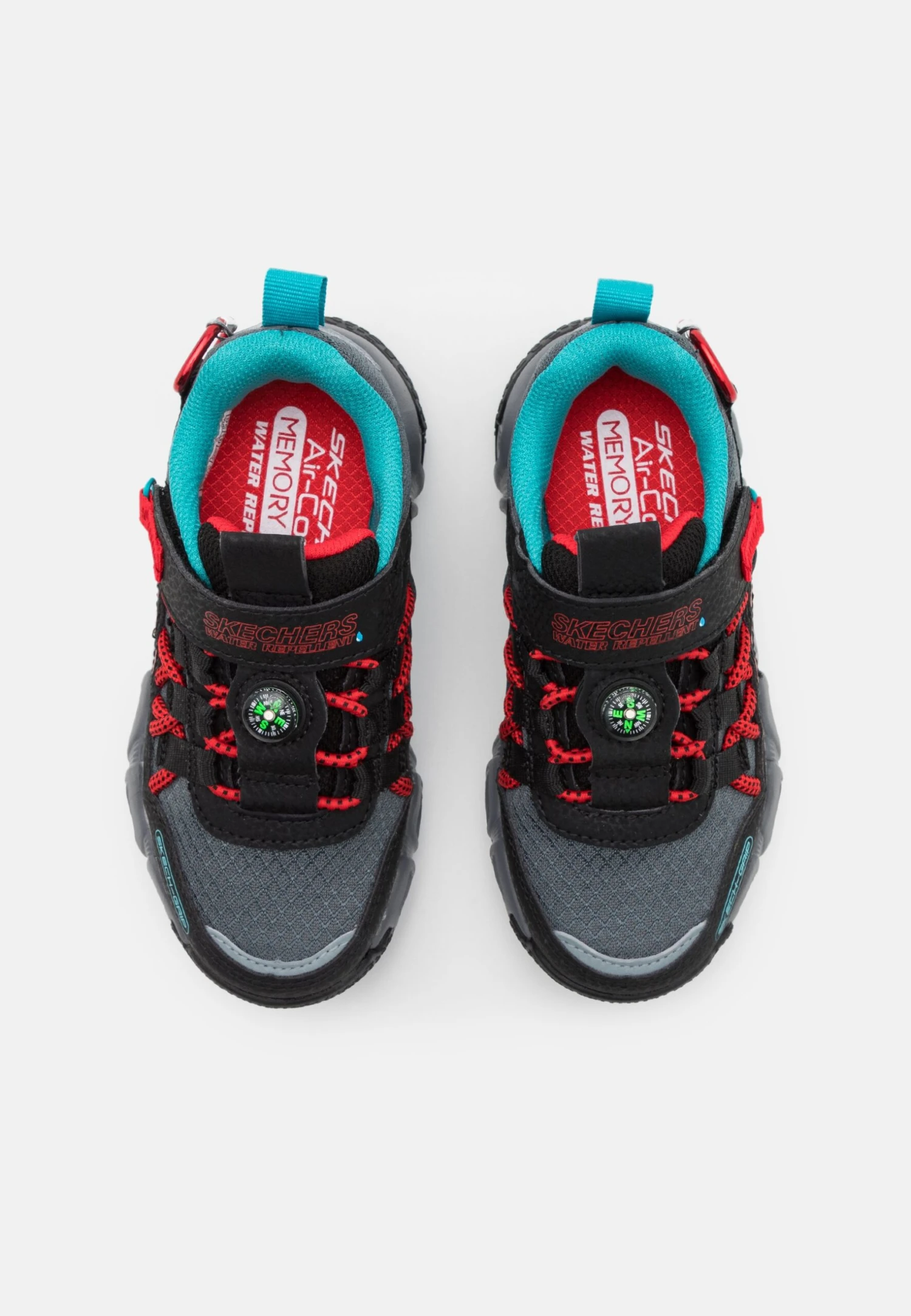 Skechers Velocitrek - Sneakers Laag - Black/Turquoise/Red 6 Skechers Velocitrek - Sneakers Laag - Black/Turquoise/Red - Afbeelding 4