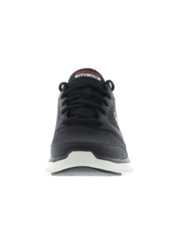 Sneakers Laag - Black Leather/Mesh/Pu/Red Trim -Skechers 7429ec20e0524c0f962fb165fea57325