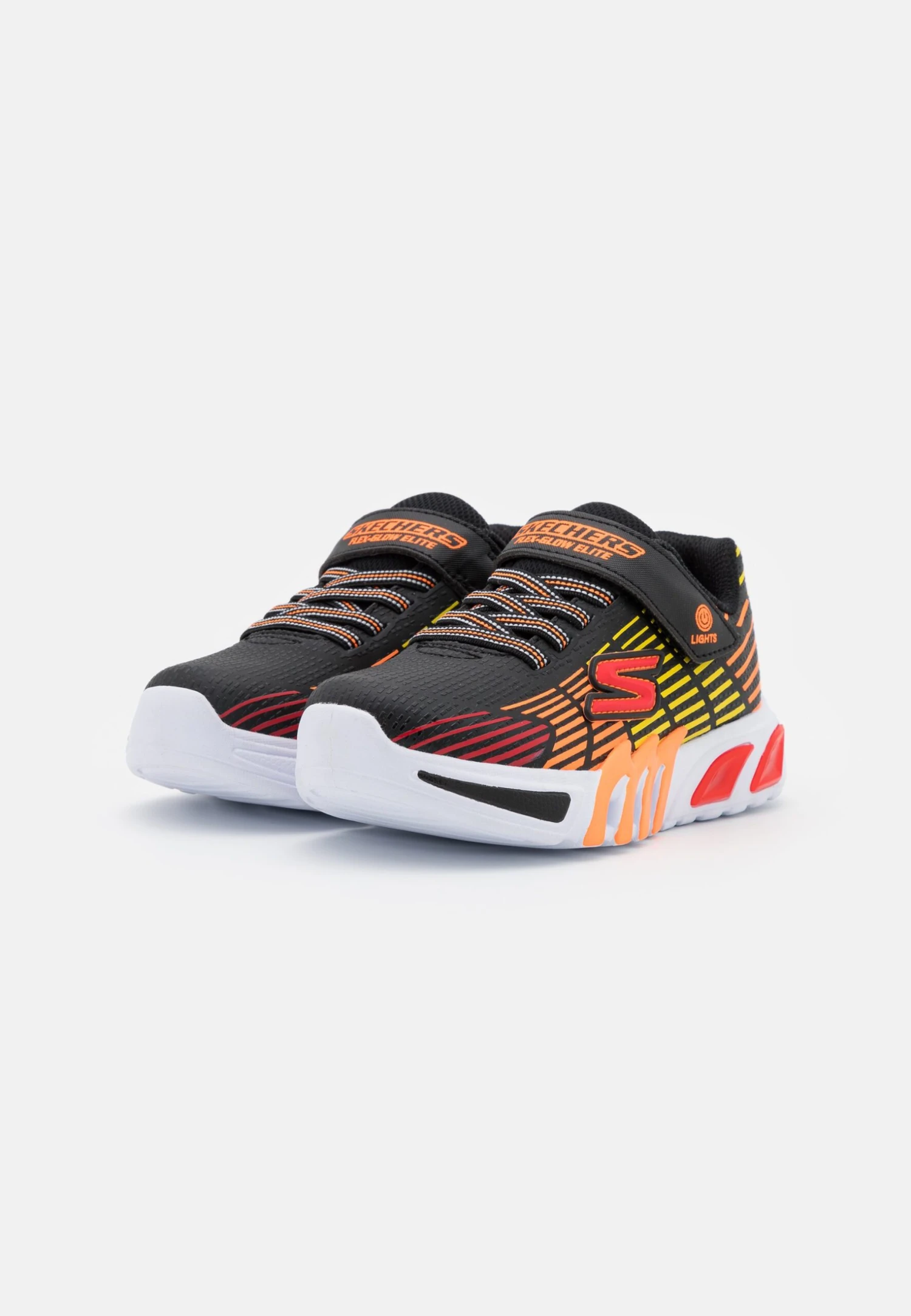 Skechers Flex-Glow Elite - Sneakers Laag - Black/Orange/Yellow/Red 4 Skechers Flex-Glow Elite - Sneakers Laag - Black/Orange/Yellow/Red - Afbeelding 2