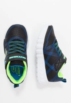 Skechers Flex Glow - Sneakers Laag - Black/Blue/Lime -Skechers 7eb5dd2a374a4a948318e7d3d1ba626a