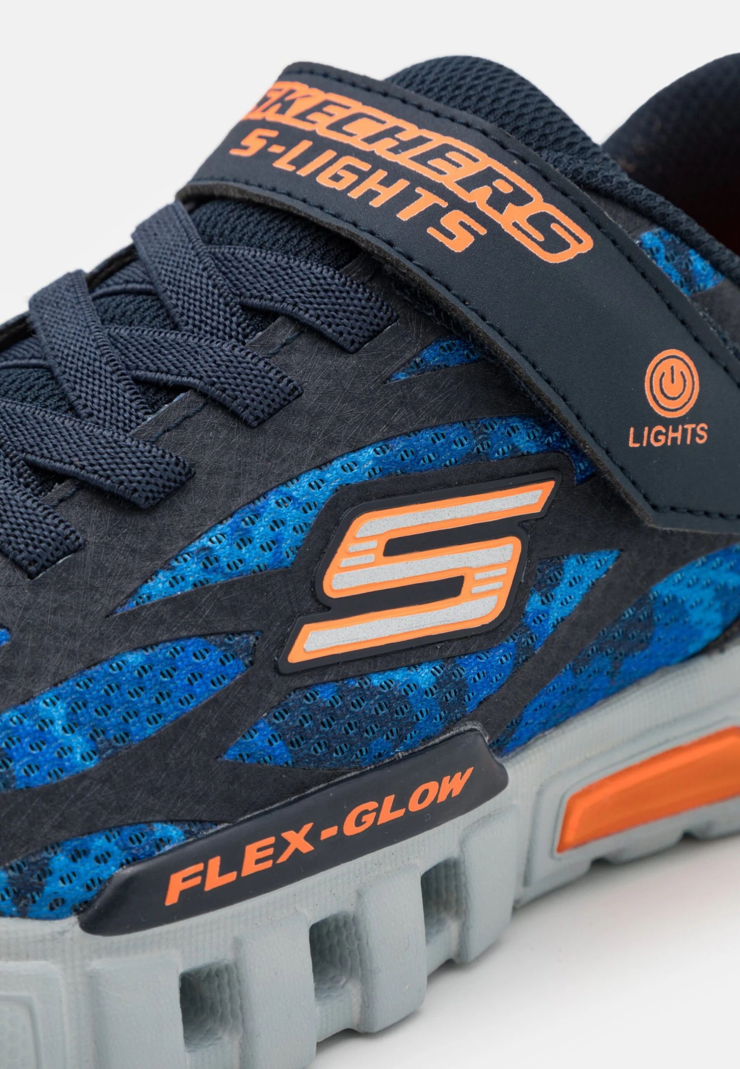 Skechers Flex Glow - Sneakers Laag - Navy/Blue/Orange 8 Skechers Flex Glow - Sneakers Laag - Navy/Blue/Orange - Afbeelding 6