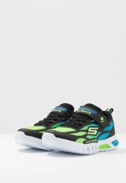Skechers Flex-Glow - Sneakers Laag - Black/Blue/Lime -Skechers 81fd4eebc8664963821e54c26f52c34a