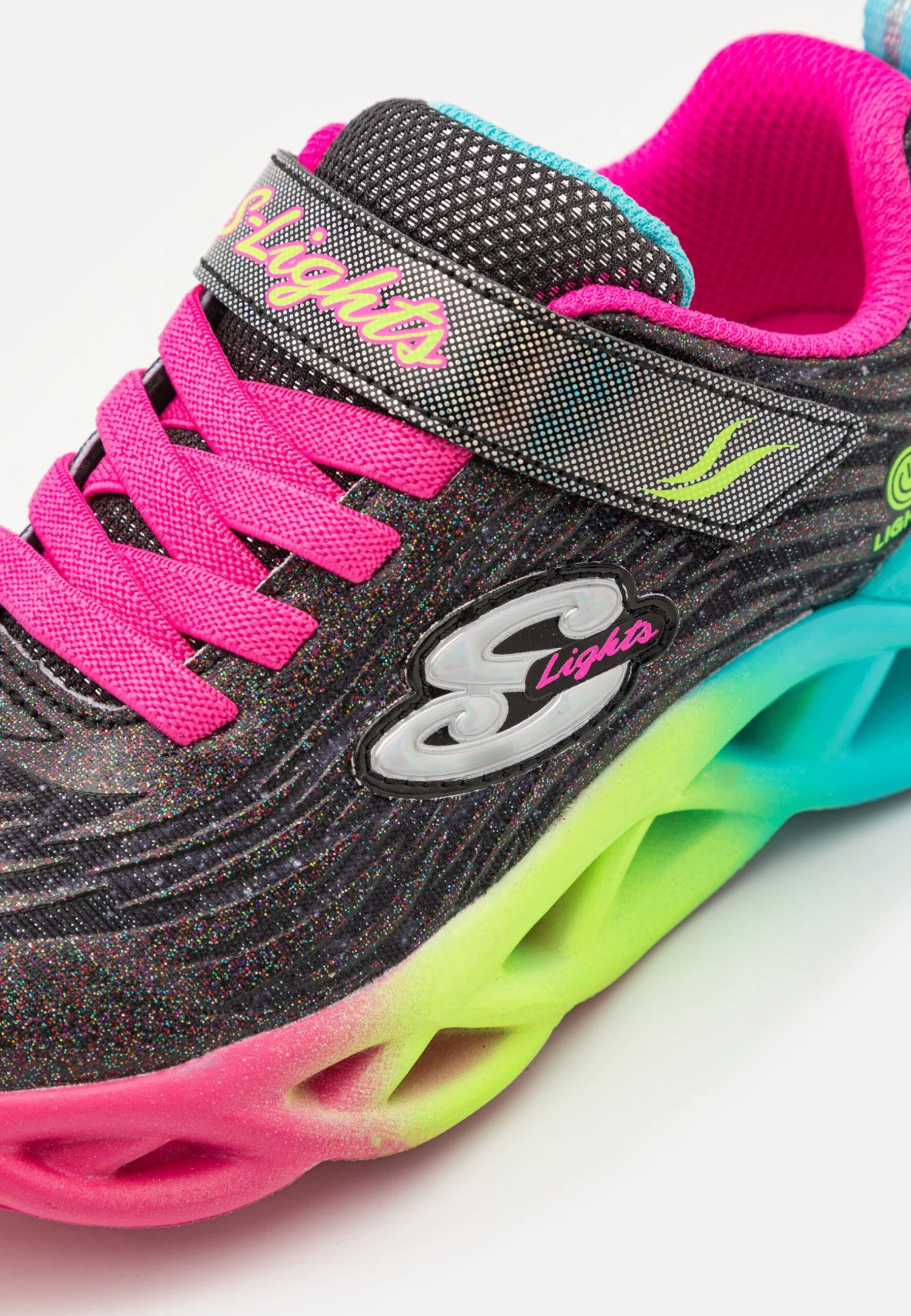 Skechers Twisty Brights - Sneakers Laag - Black/Multi Trim 8 Skechers Twisty Brights - Sneakers Laag - Black/Multi Trim - Afbeelding 6