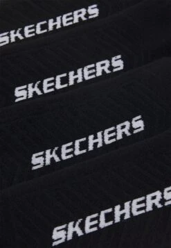 Skechers Online Basic Cushioned Quarter 4 Pack Unisex - Sokken - Black -Skechers 92b30697c2784dc6af5c1e3abb7e8f99