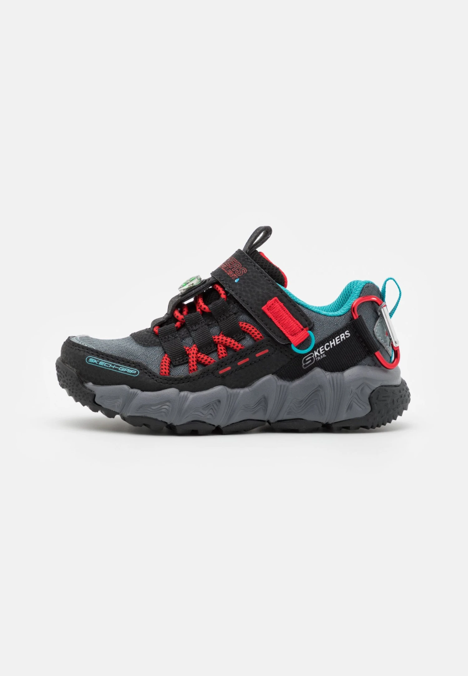Skechers Velocitrek - Sneakers Laag - Black/Turquoise/Red 3 Skechers Velocitrek - Sneakers Laag - Black/Turquoise/Red