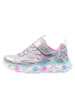 Skechers Galaxy Lights - Sneakers Laag - Silver/Multicolor