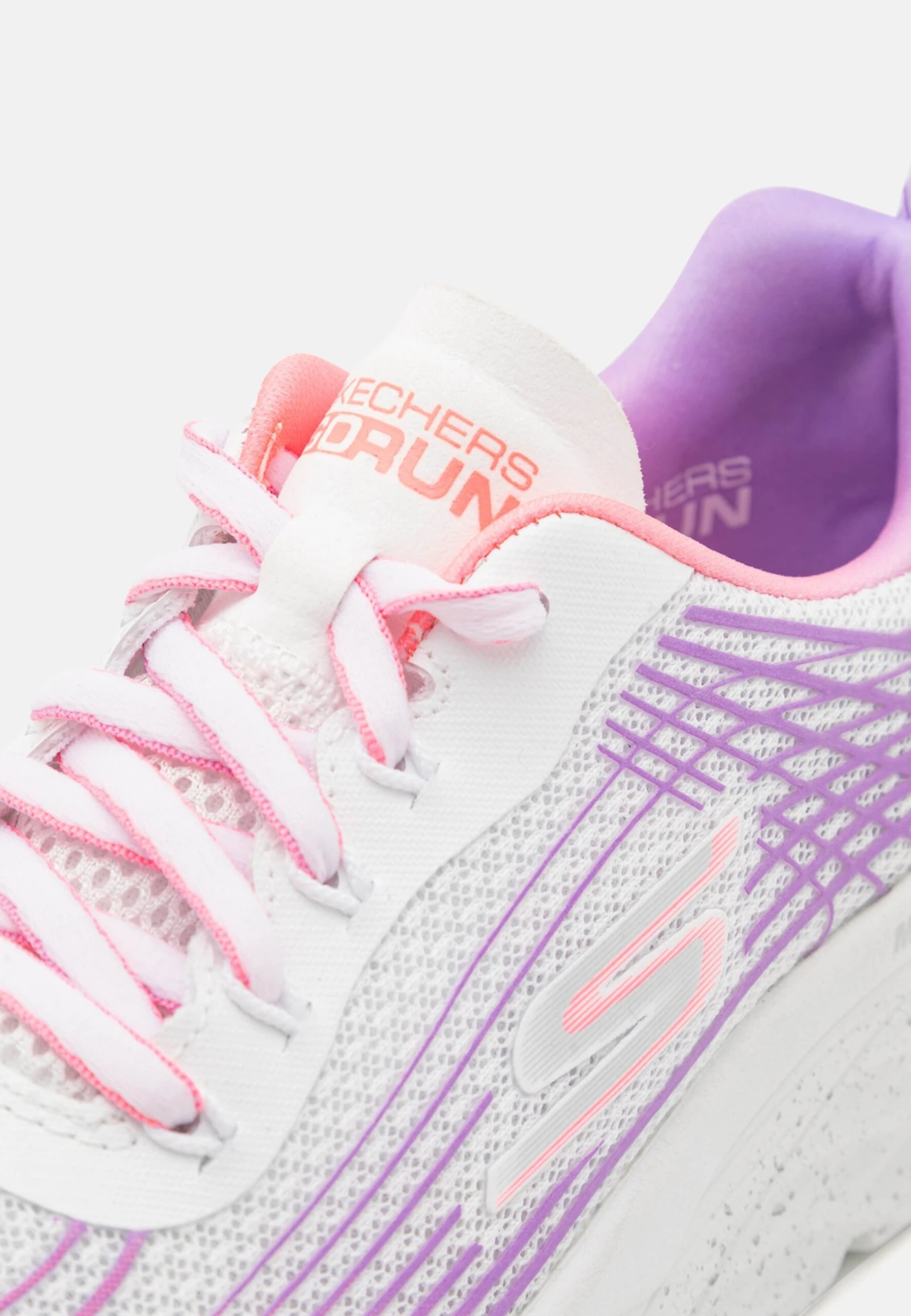 Max Cushioning Elite Lace Up - Hardloopschoenen Neutraal - White/Lavender 8 Max Cushioning Elite Lace Up - Hardloopschoenen Neutraal - White/Lavender - Afbeelding 6