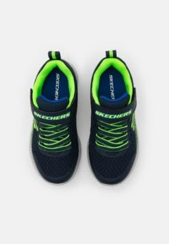 Skechers Microspec - Sneakers Laag - Navy/Lime/Blue -Skechers ba30da572ff7445cb6fdbe178f966fb7