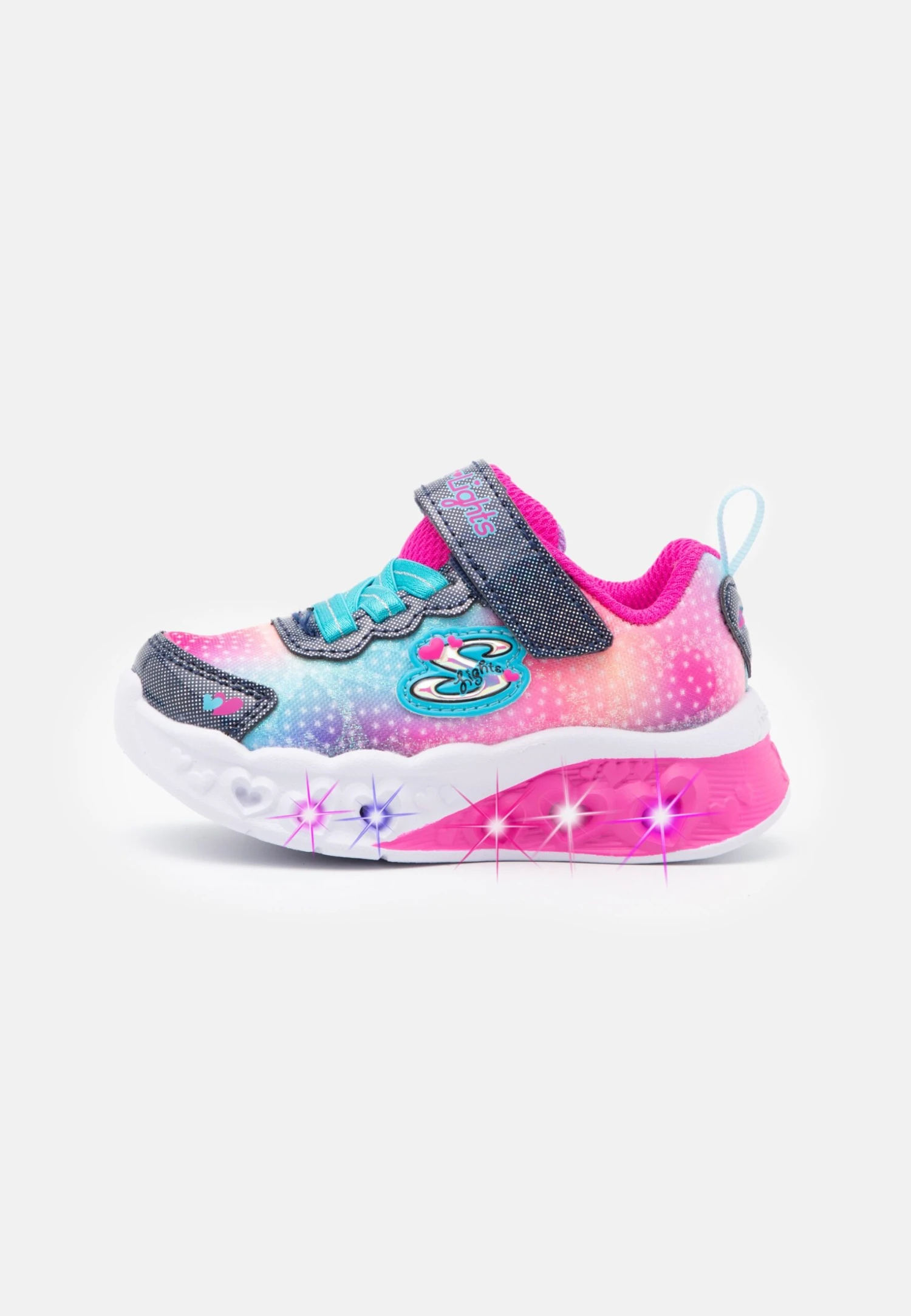 Skechers Flutter Heart Lights - Sneakers Laag - Navy/Multicolor 3 Skechers Flutter Heart Lights - Sneakers Laag - Navy/Multicolor
