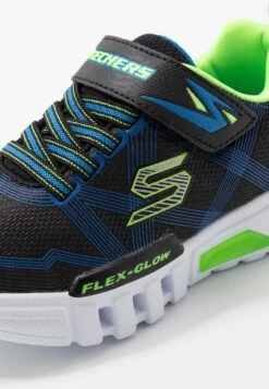 Skechers Flex Glow - Sneakers Laag - Black/Blue/Lime -Skechers bbfe743286a24378887b88ace3178047