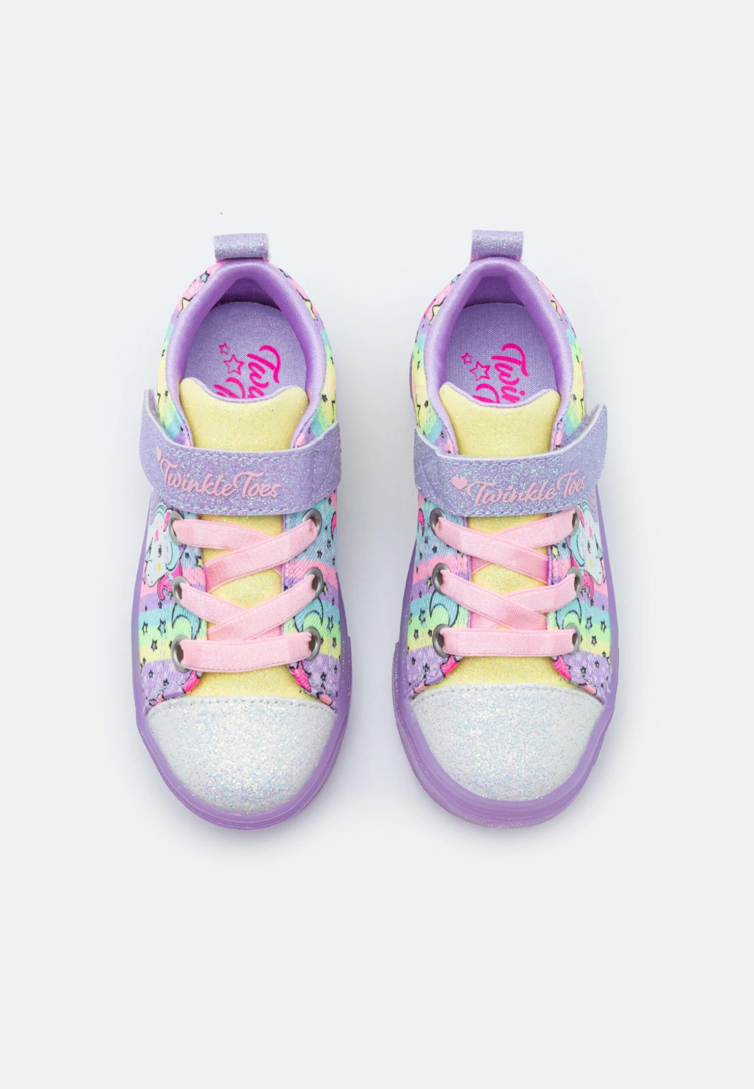 Skechers Twinkle Sparks Ice - Sneakers Laag - Lavender Textile/Multi Trim 6 Skechers Twinkle Sparks Ice - Sneakers Laag - Lavender Textile/Multi Trim - Afbeelding 4