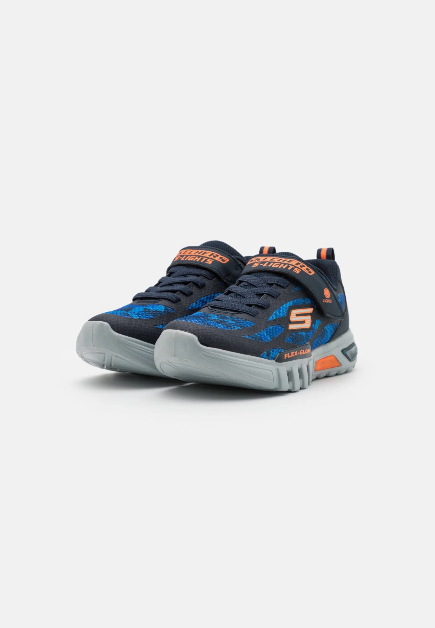 Skechers Flex Glow - Sneakers Laag - Navy/Blue/Orange 4 Skechers Flex Glow - Sneakers Laag - Navy/Blue/Orange - Afbeelding 2