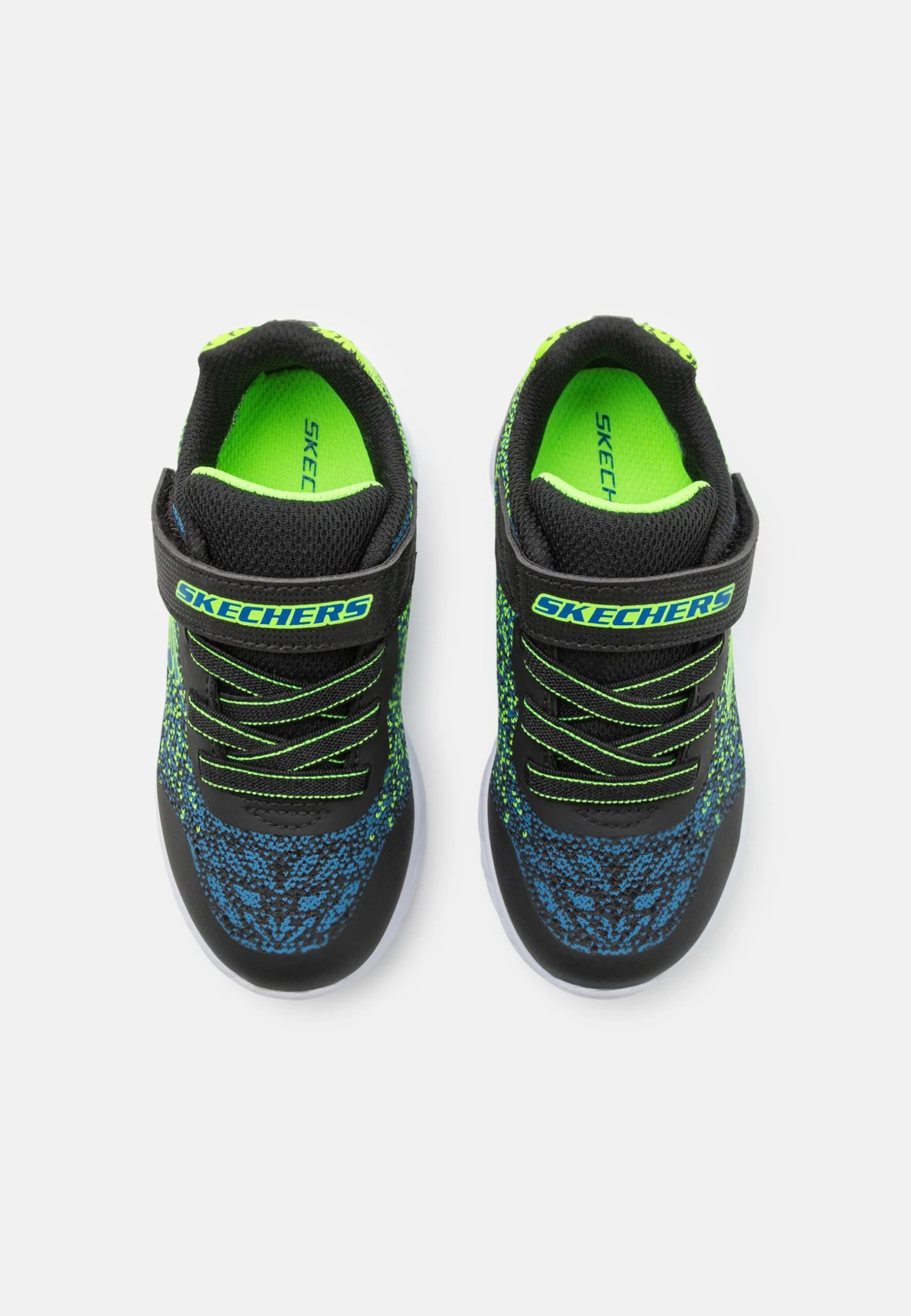 Skechers Microspec Ii - Sneakers Laag - Black/Blue/Lime 6 Skechers Microspec Ii - Sneakers Laag - Black/Blue/Lime - Afbeelding 4