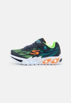 Skechers Flex-Glow Elite - Sneakers Laag - Navy/Green/Orange