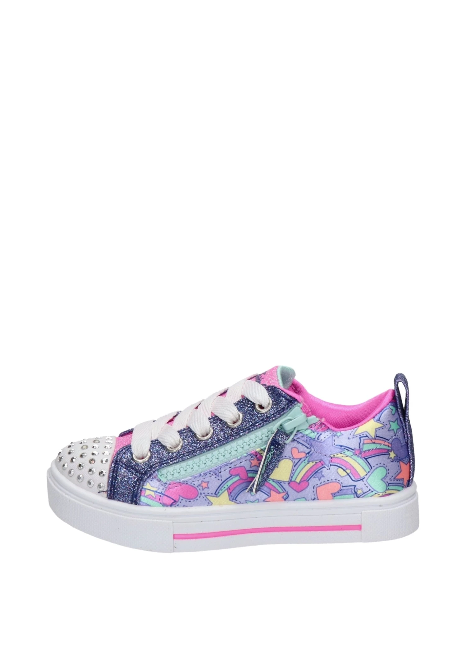 Skechers Twinkle Sparks- Sneakers Laag - Blauw 3 Skechers Twinkle Sparks- Sneakers Laag - Blauw