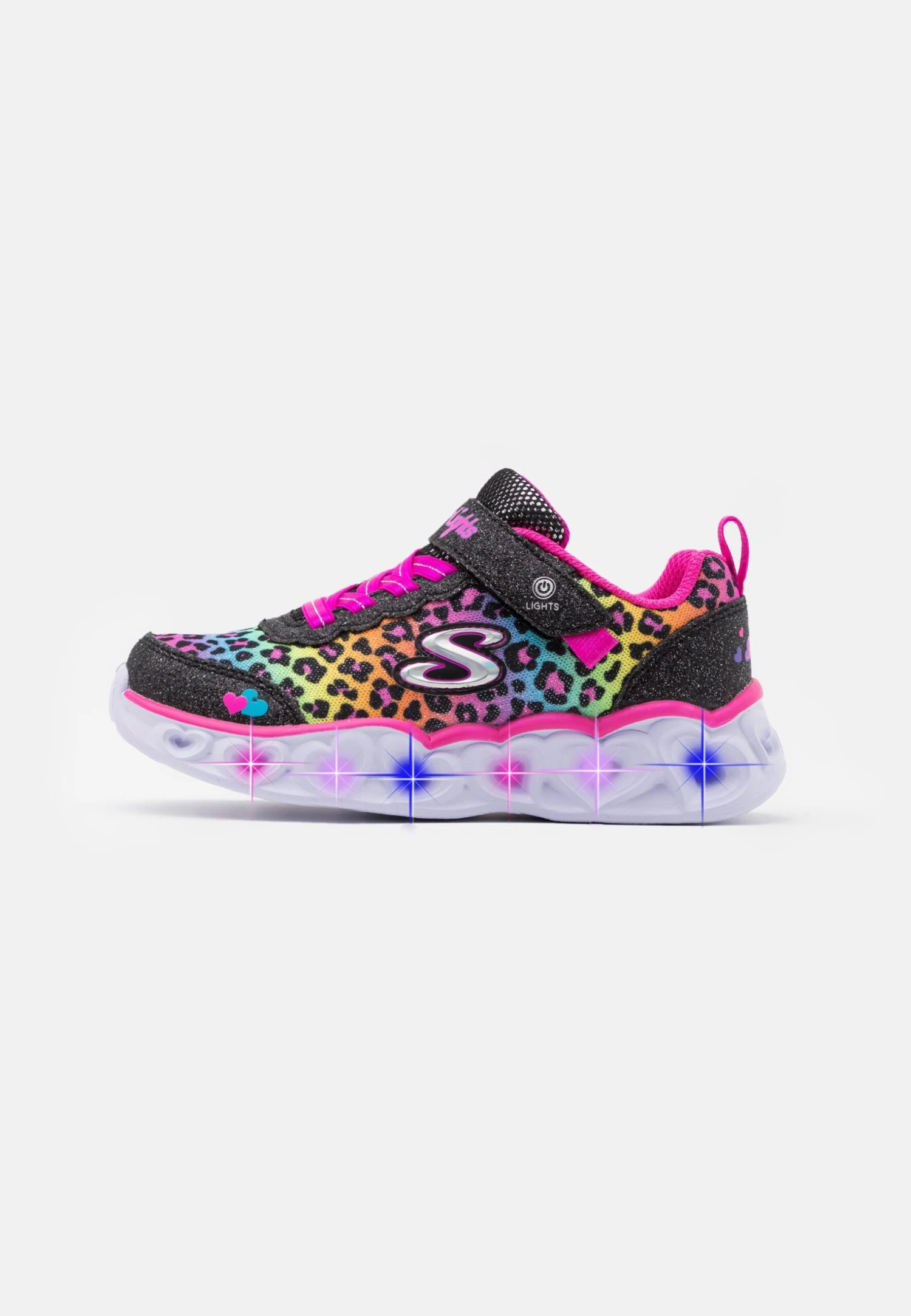 Skechers Heart Lights - Sneakers Laag - Black/Multicolor 3 Skechers Heart Lights - Sneakers Laag - Black/Multicolor