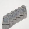Skechers Basic Footies Ventilation 6Pack - Enkelsokken - Light Grey Melange -Skechers e9a984f096664dc59e61f7be6fa9be27