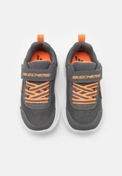 Skechers Gore Strap Molded Logo - Sneakers Laag - Charcoal/Orange -Skechers f054acb0684d4131874dcdb330c0e968
