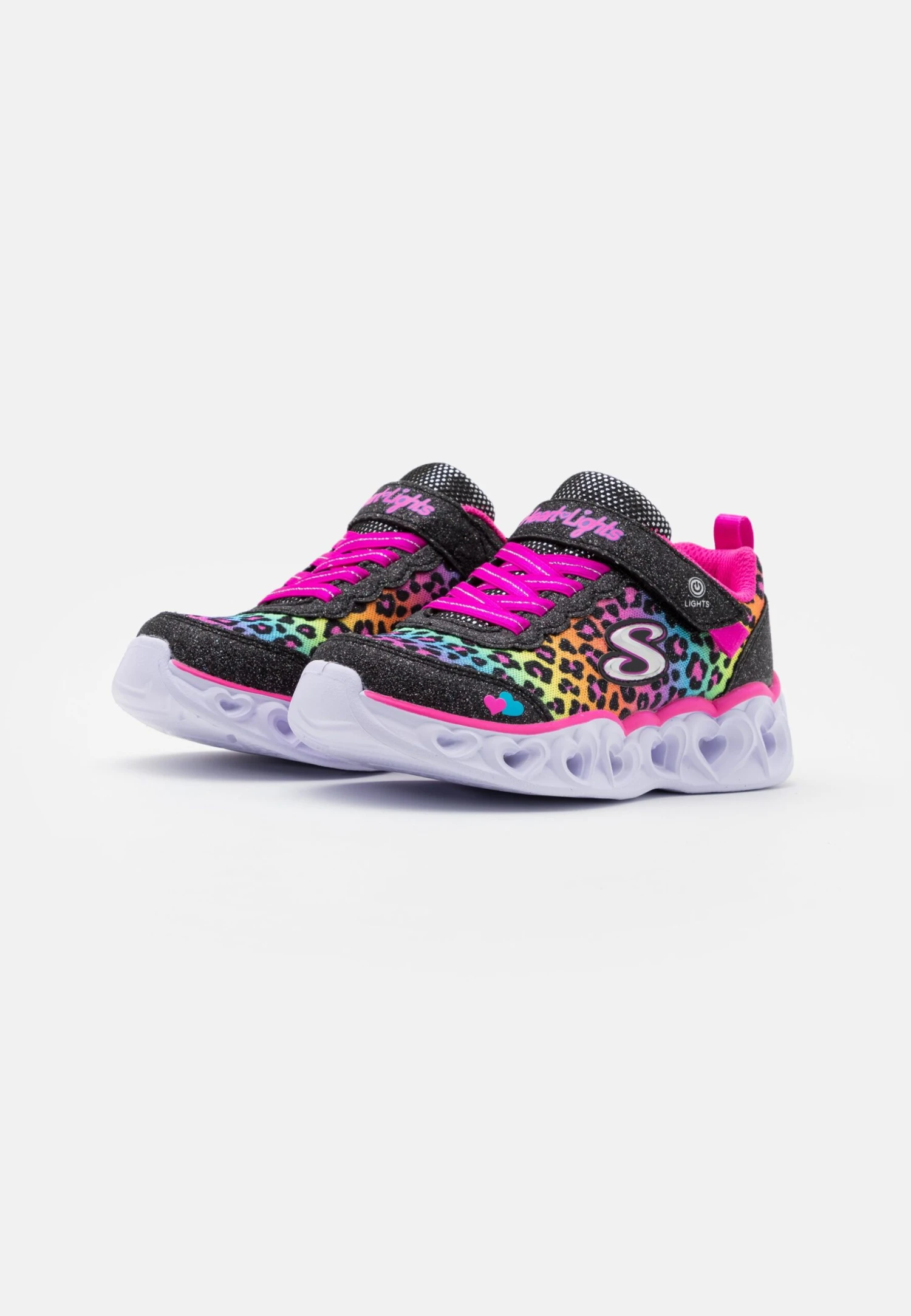 Skechers Heart Lights - Sneakers Laag - Black/Multicolor 4 Skechers Heart Lights - Sneakers Laag - Black/Multicolor - Afbeelding 2