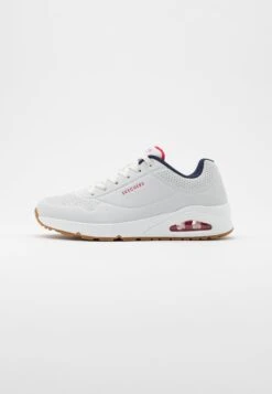 Uno - Sneakers Laag - White/Navy/Red